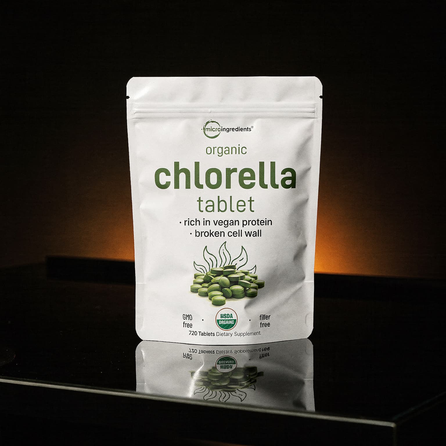 Organic Chlorella 3000mg - 720 Tablets