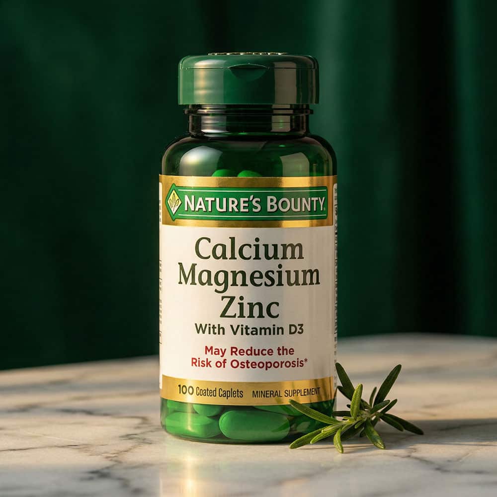 Calcium Magnesium Zinc with Vitamin D3 - 100 Caplets