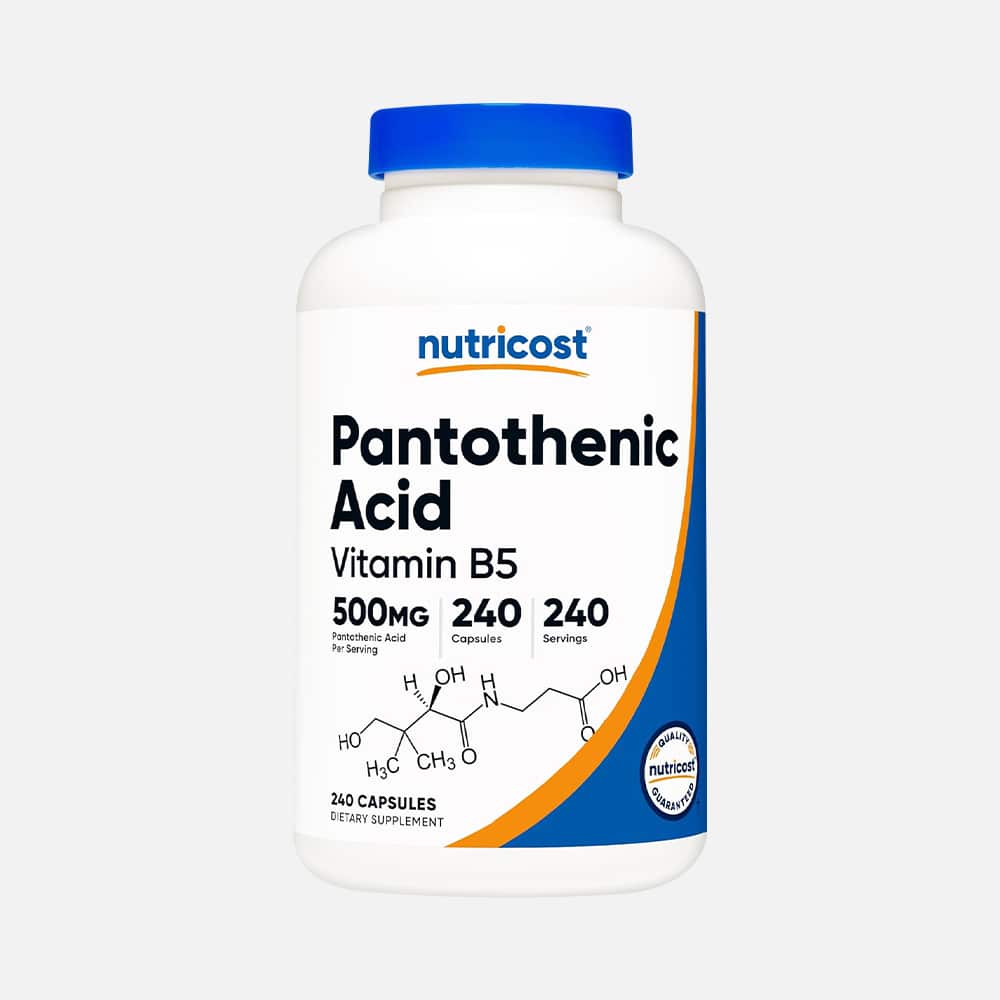 Pantothenic Acid (Vitamin B5) 500mg - 240 Capsules