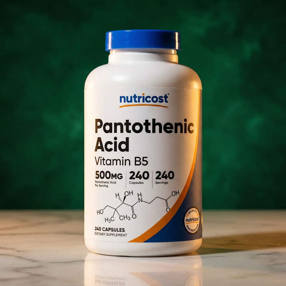 Pantothenic Acid (Vitamin B5) 500mg - 240 Capsules