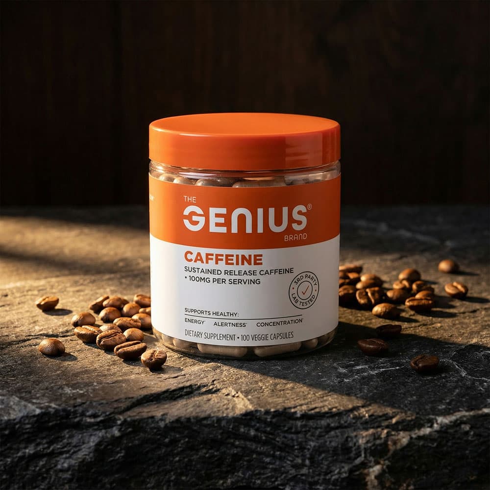 Genius Caffeine 100mg - 100 Capsules