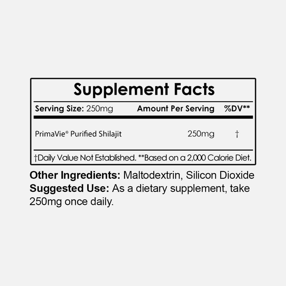 PrimaVie Shilajit Powder 60g - Purified Extract