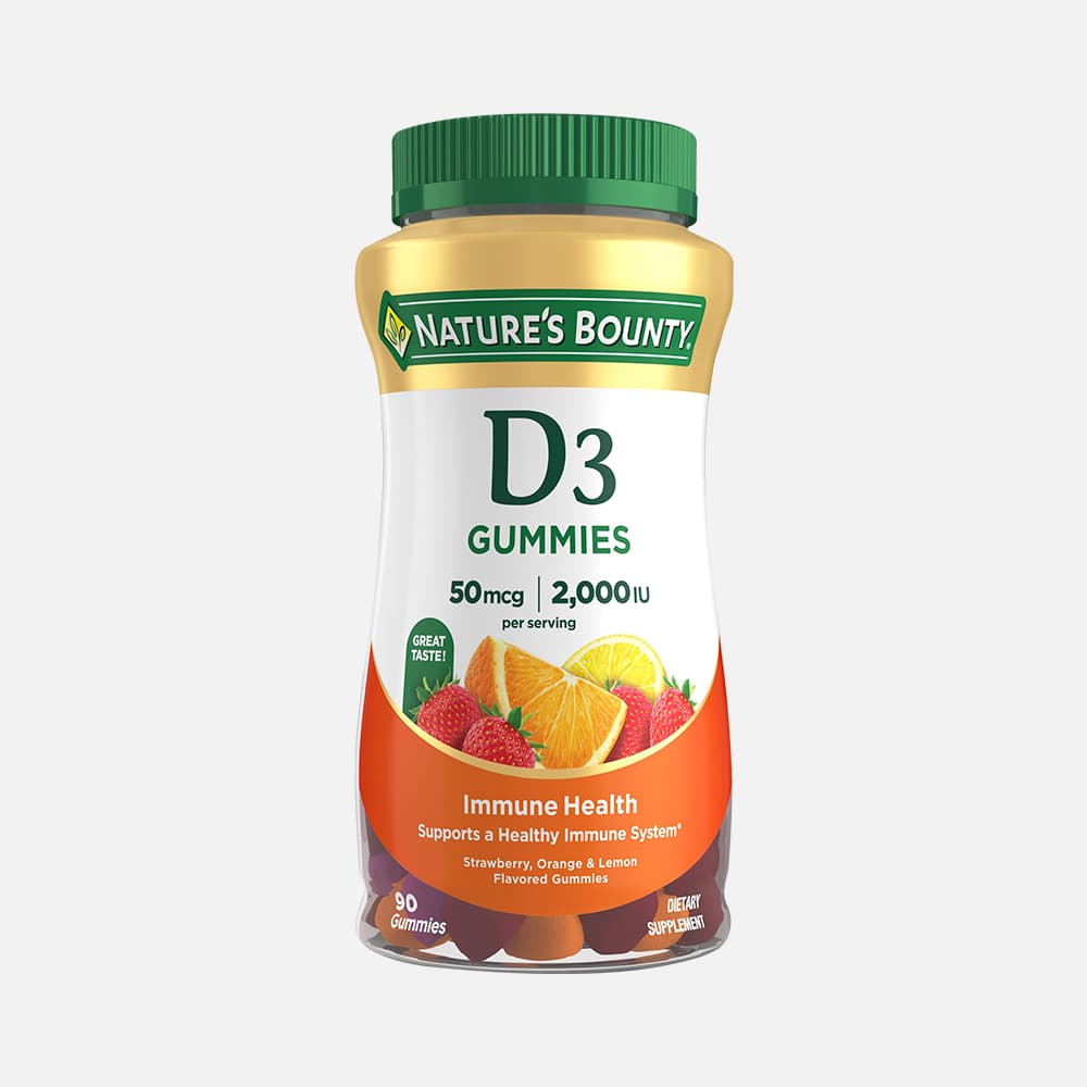 Vitamin D3 50mcg (2000 IU) - 90 Gummies