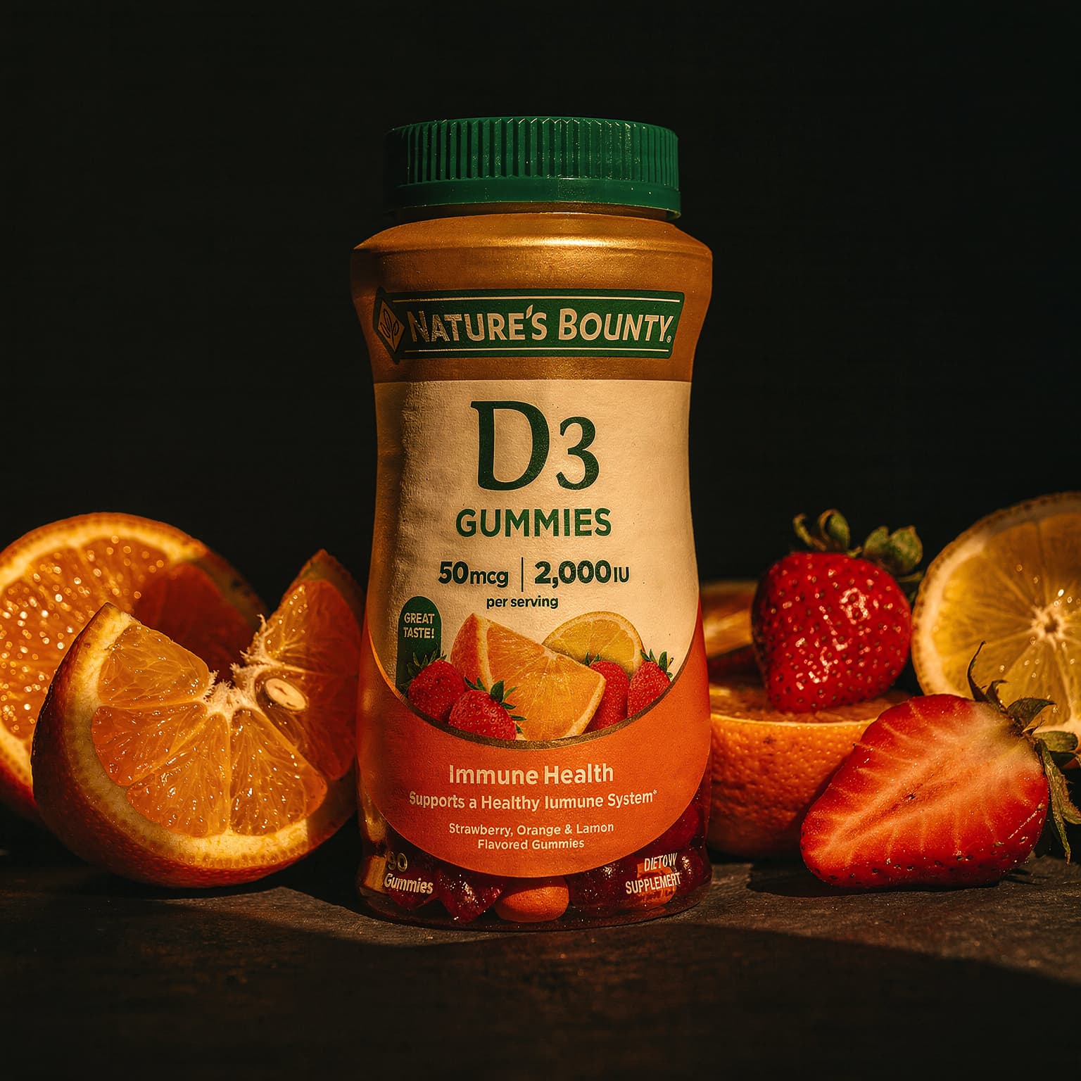 Vitamin D3 50mcg (2000 IU) - 90 Gummies