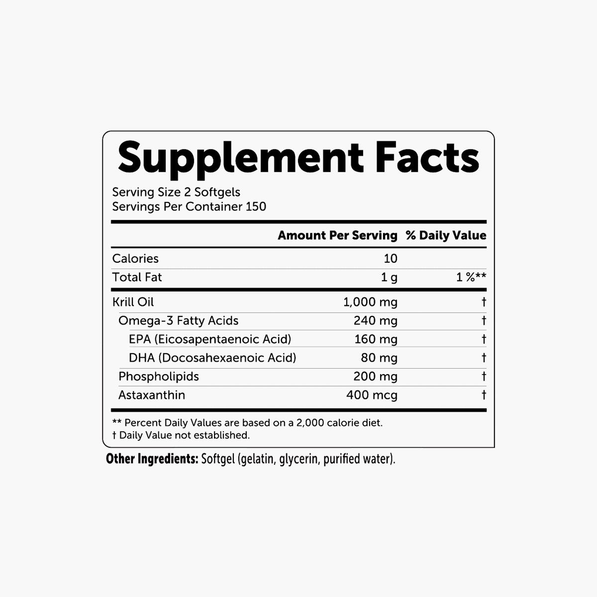 Antarctic Krill Oil 1000 mg