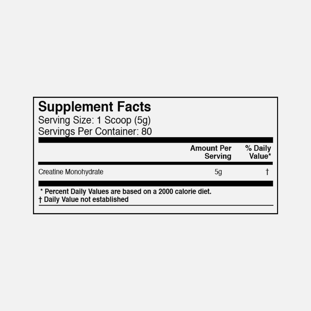 Creatine Monohydrate 5000mg - 80 Servings Powder