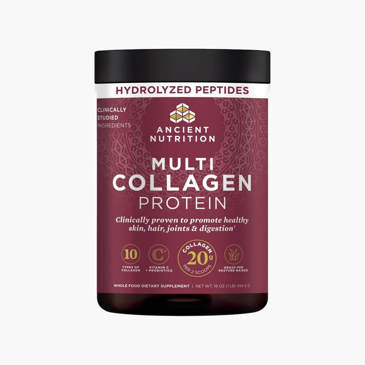 Ancient Nutrition - Multi Collagen + Probiotics - Unflavored - 45 Servings