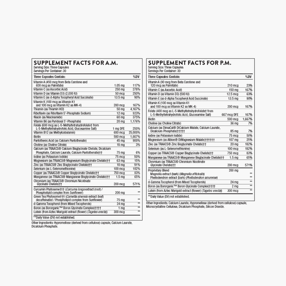 Multi-Vitamin Elite AM/PM Daily Multivitamin