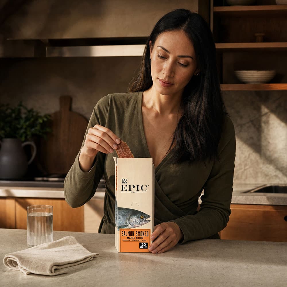 EPIC Smoked Salmon Strips 0.8oz - 20 Pack