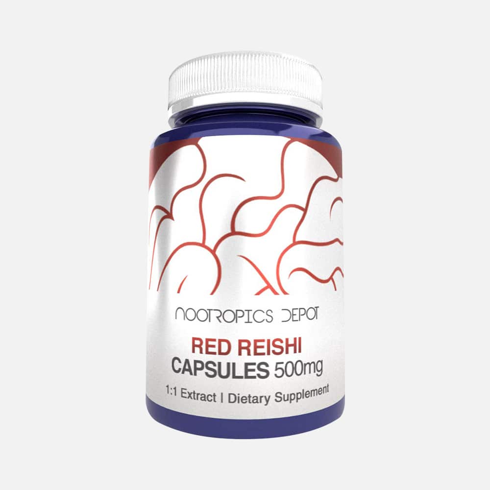 Red Reishi Mushroom Extract 500mg - 180 Capsules
