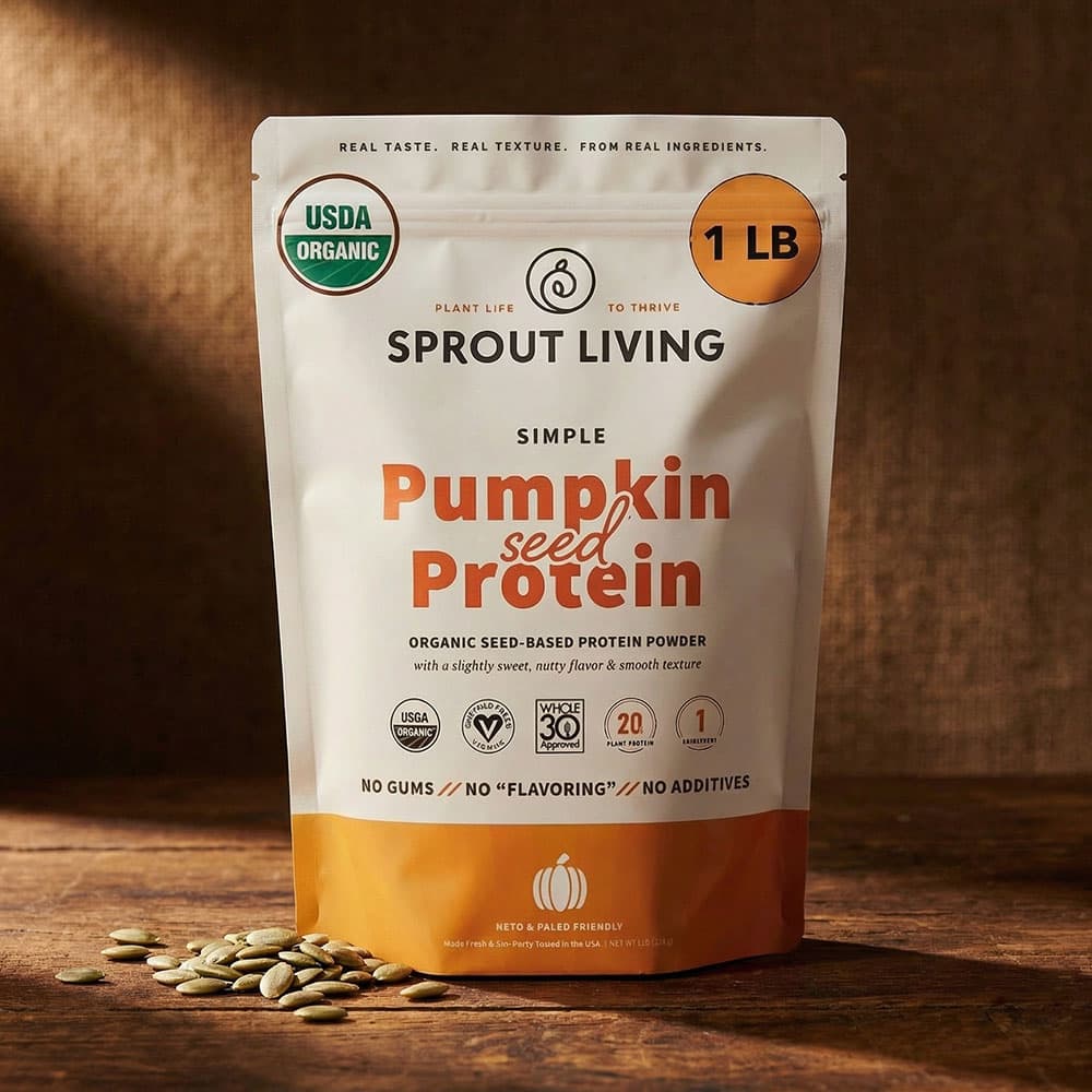 Organic Pumpkin Seed Protein 20g - 15 Servings Powder