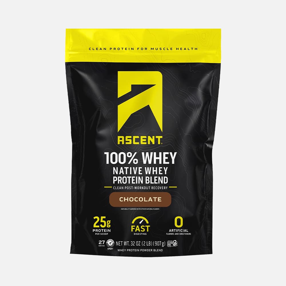 Ascent Native Whey Protein Isolate 25g - 2lb Powder