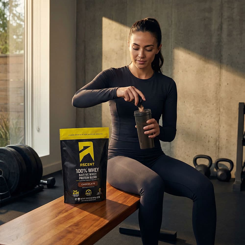 Ascent Native Whey Protein Isolate 25g - 2lb Powder