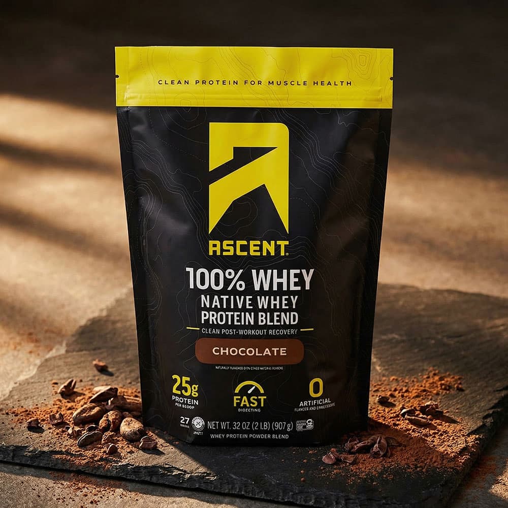 Ascent Native Whey Protein Isolate 25g - 2lb Powder