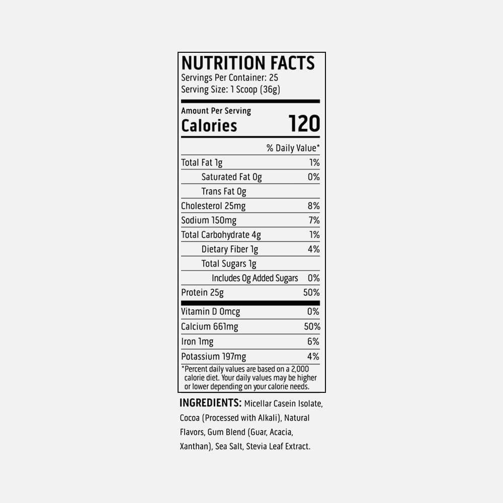 Ascent Micellar Casein 25g - 2lb Chocolate Powder