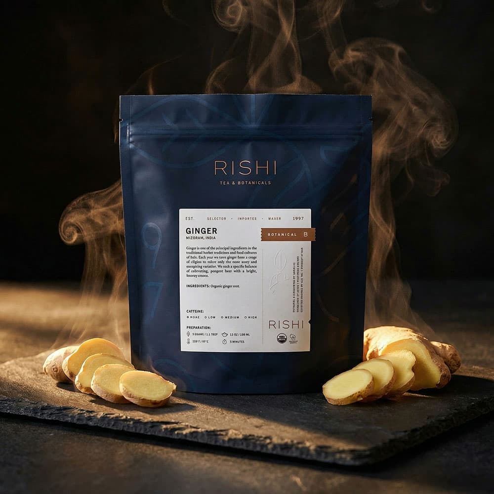 Ginger Herbal Tea Organic - 16oz Loose Leaf