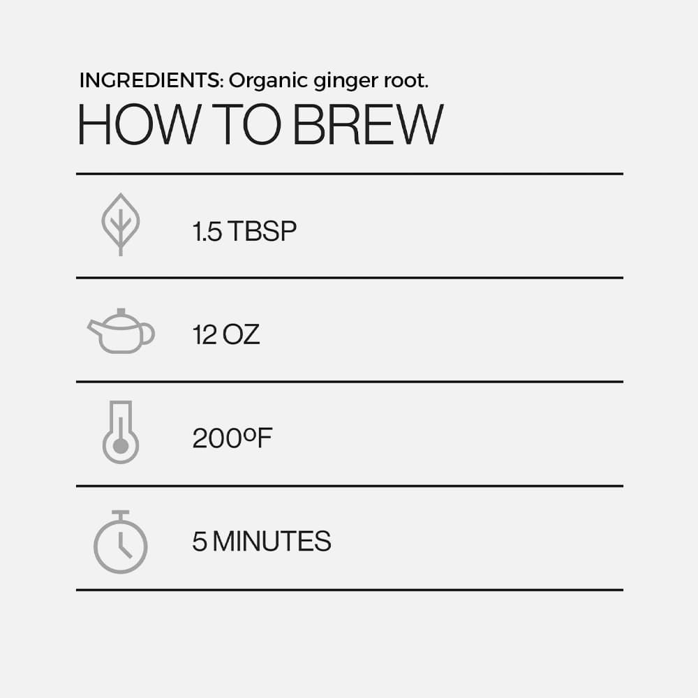 Ginger Herbal Tea Organic - 16oz Loose Leaf