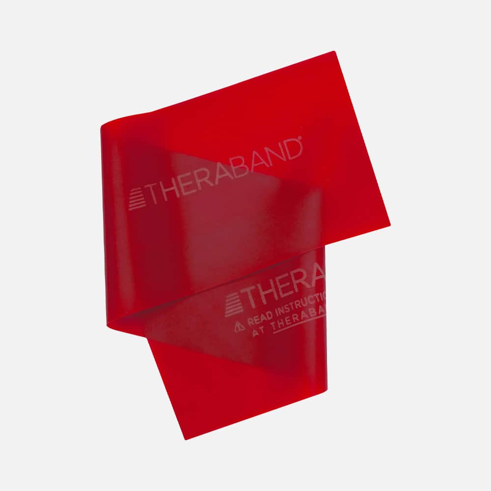 TheraBand Red Level 2 Medium - 5 ft Resistance Band