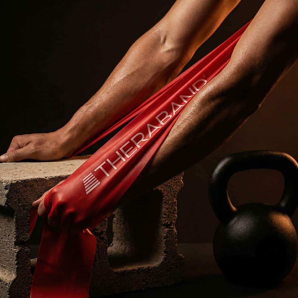 TheraBand Red Level 2 Medium - 5 ft Resistance Band