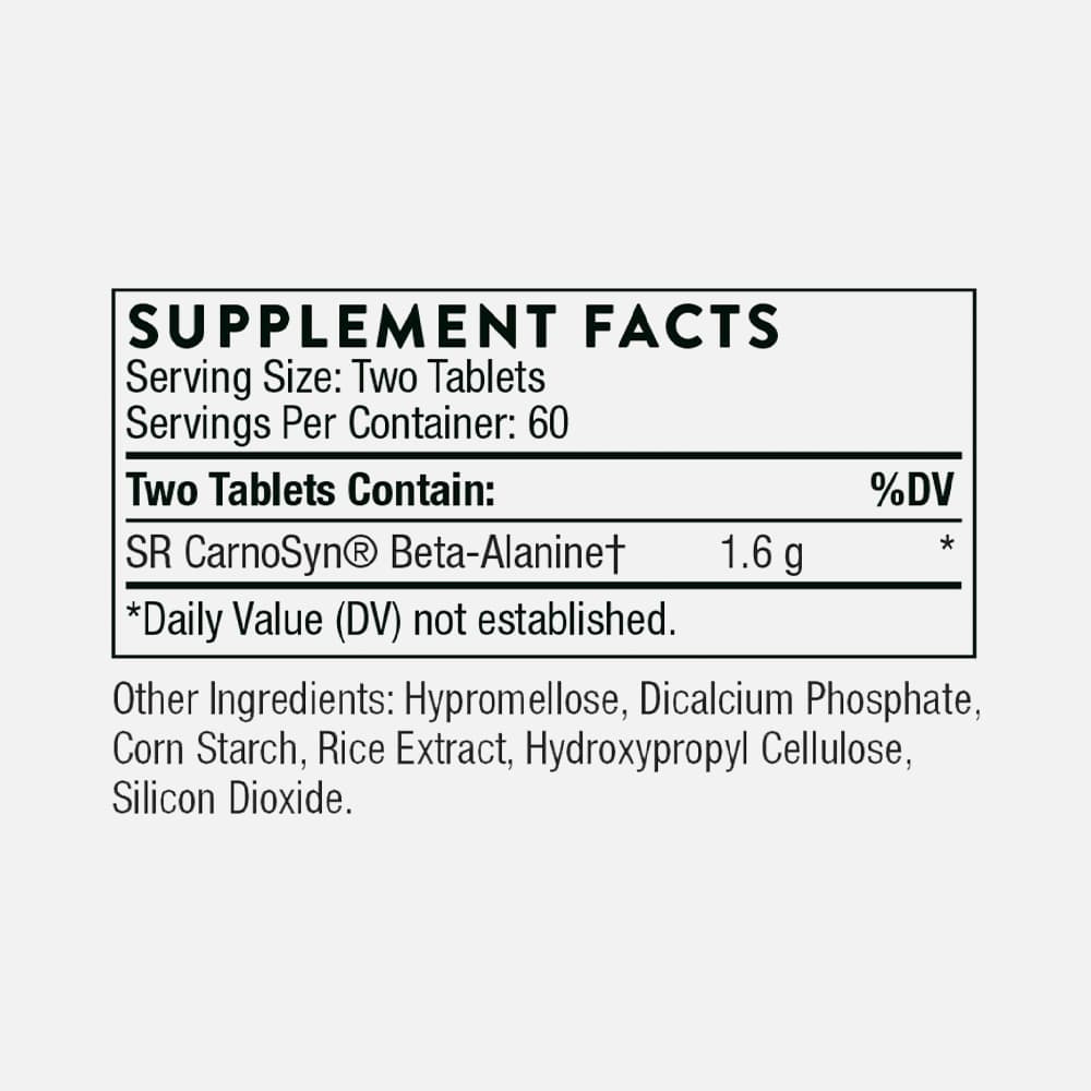 Beta Alanine Sustained Release 1.6g - 120 Tablets