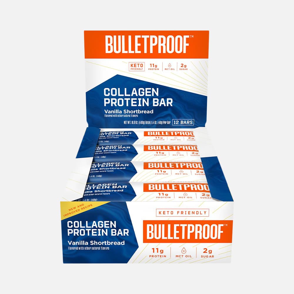 Collagen Protein Bar Vanilla Shortbread 11g - 12 Bars