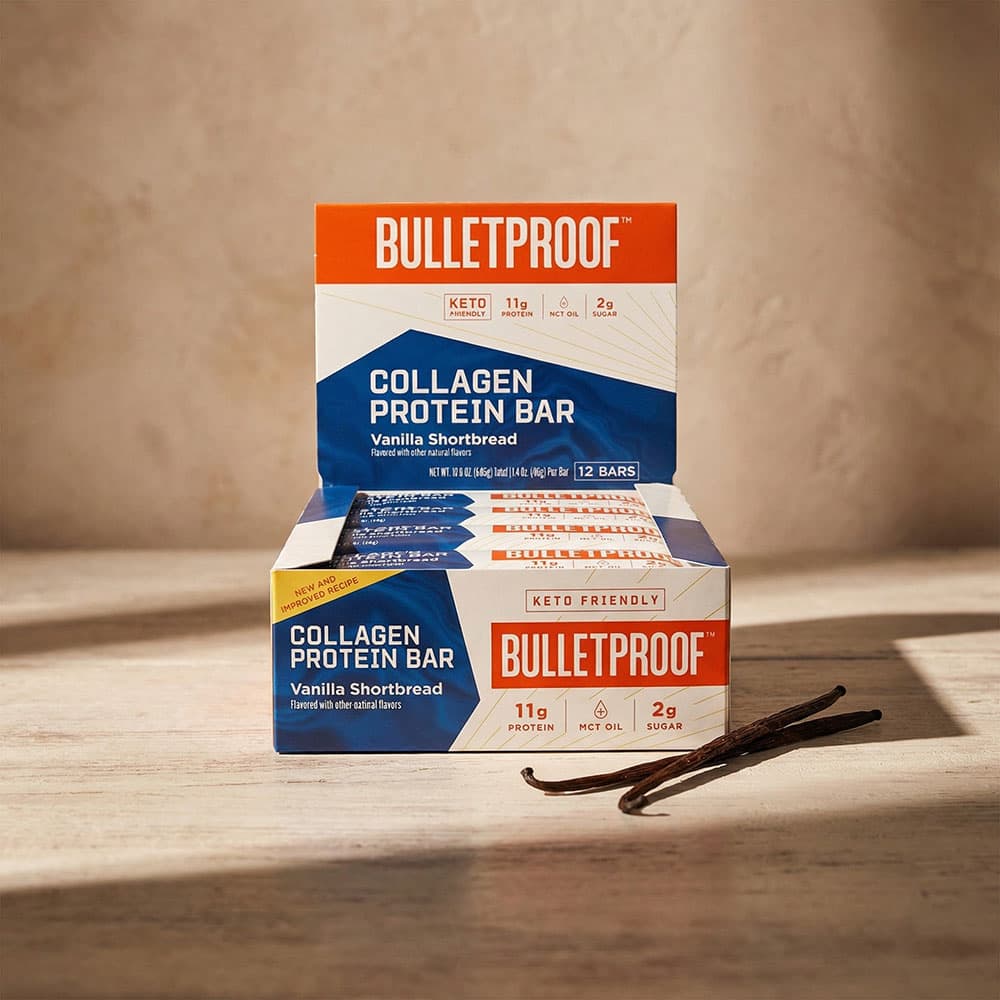 Collagen Protein Bar Vanilla Shortbread 11g - 12 Bars