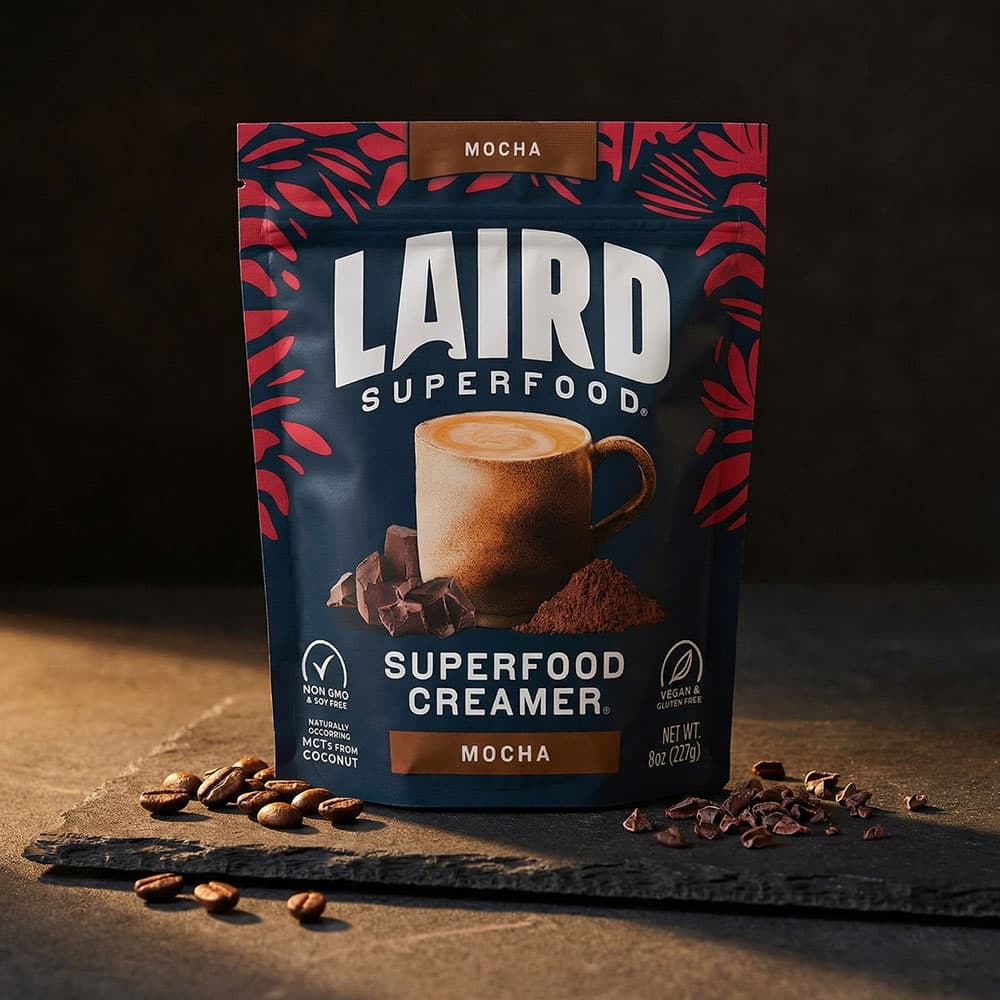 Laird Mocha Superfood Creamer - 8 oz Powder