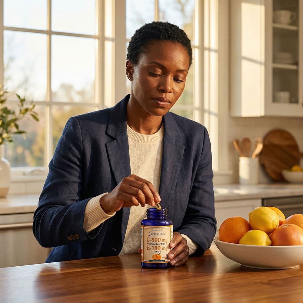 Vitamin C 500mg & Vitamin E 400 IU - 100 Softgels
