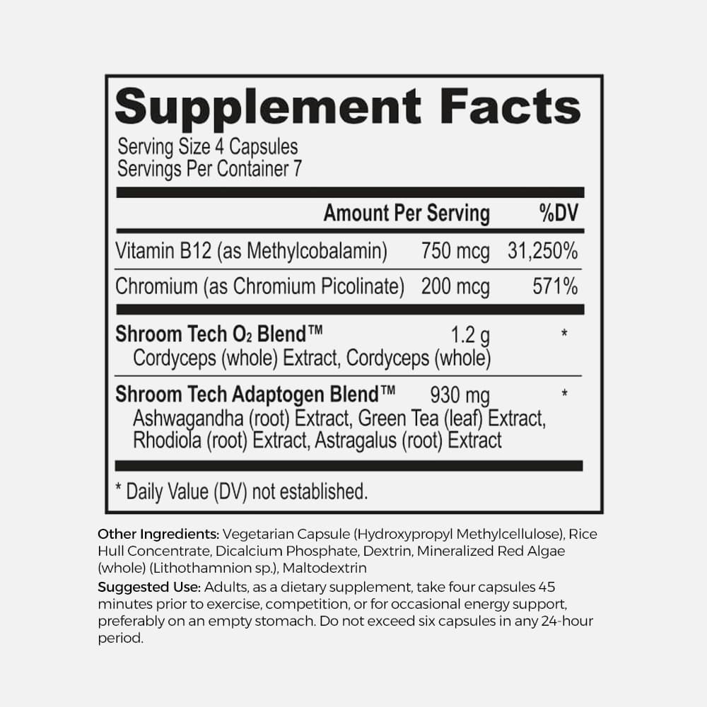 Shroom TECH Sport 28ct - Vegan Capsules