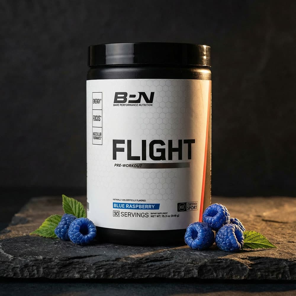 Flight Pre Workout Blue Raspberry - 30 Servings Powder