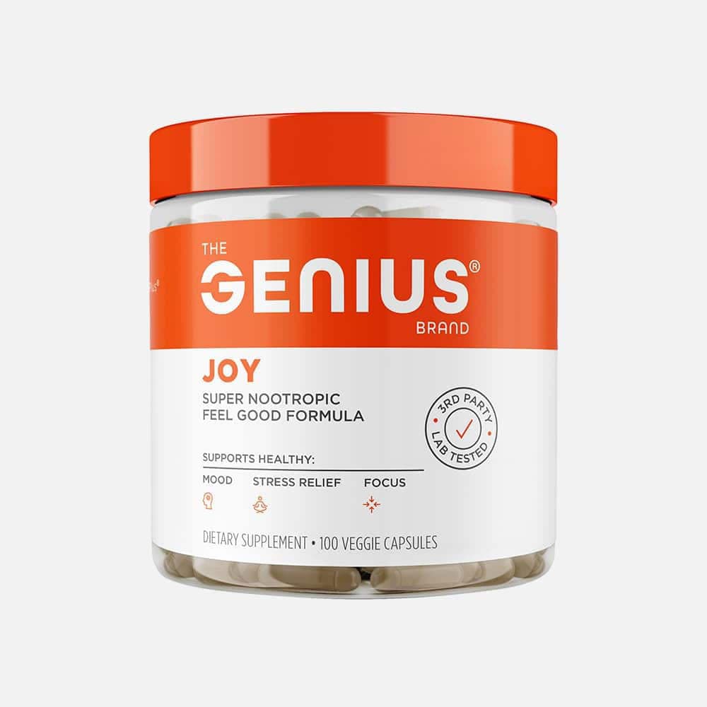 Genius Joy Nootropic Formula - 100 Vegetarian Capsules