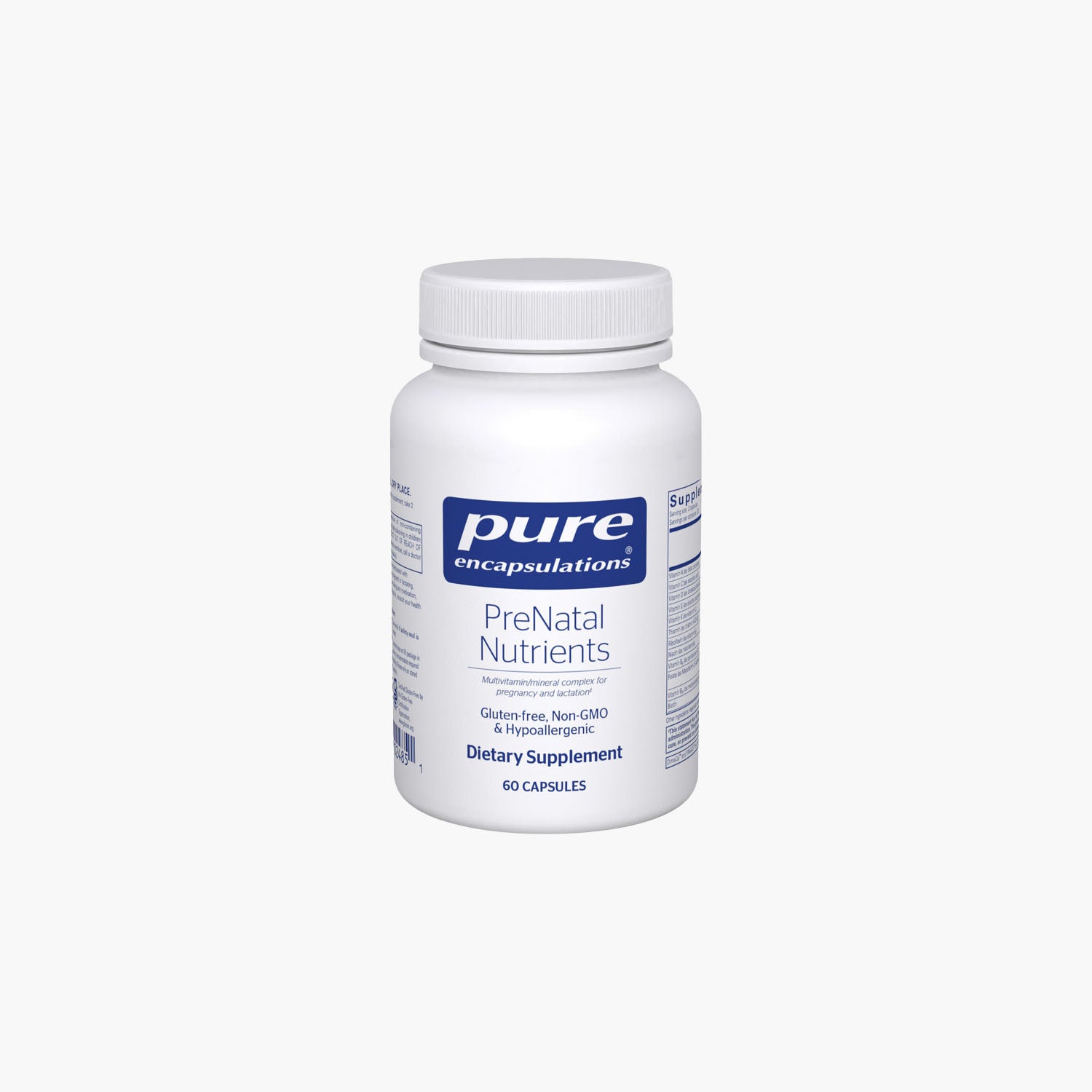PreNatal Nutrients with Folate & Iron - 60 Capsules