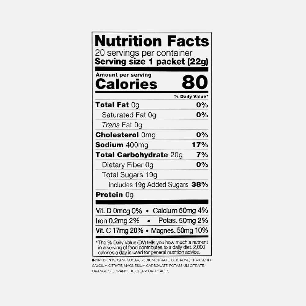 Skratch Hydration Orange Electrolyte Mix - 20 Packets