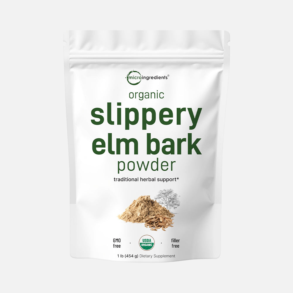 Organic Slippery Elm Bark Powder 1lb - 648 Servings
