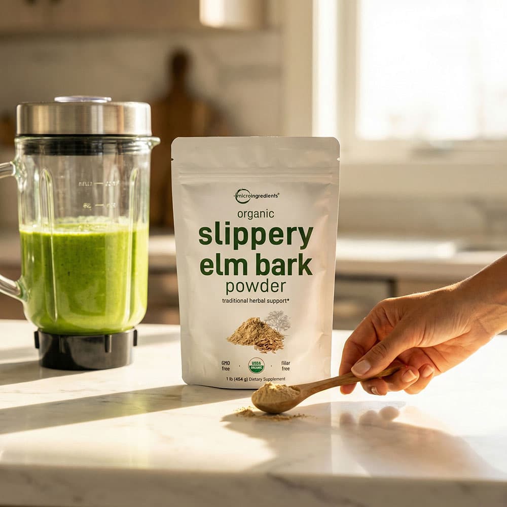 Organic Slippery Elm Bark Powder 1lb - 648 Servings