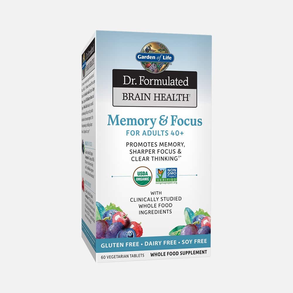 Organic Brain Health Memory & Focus - 60 Tablets