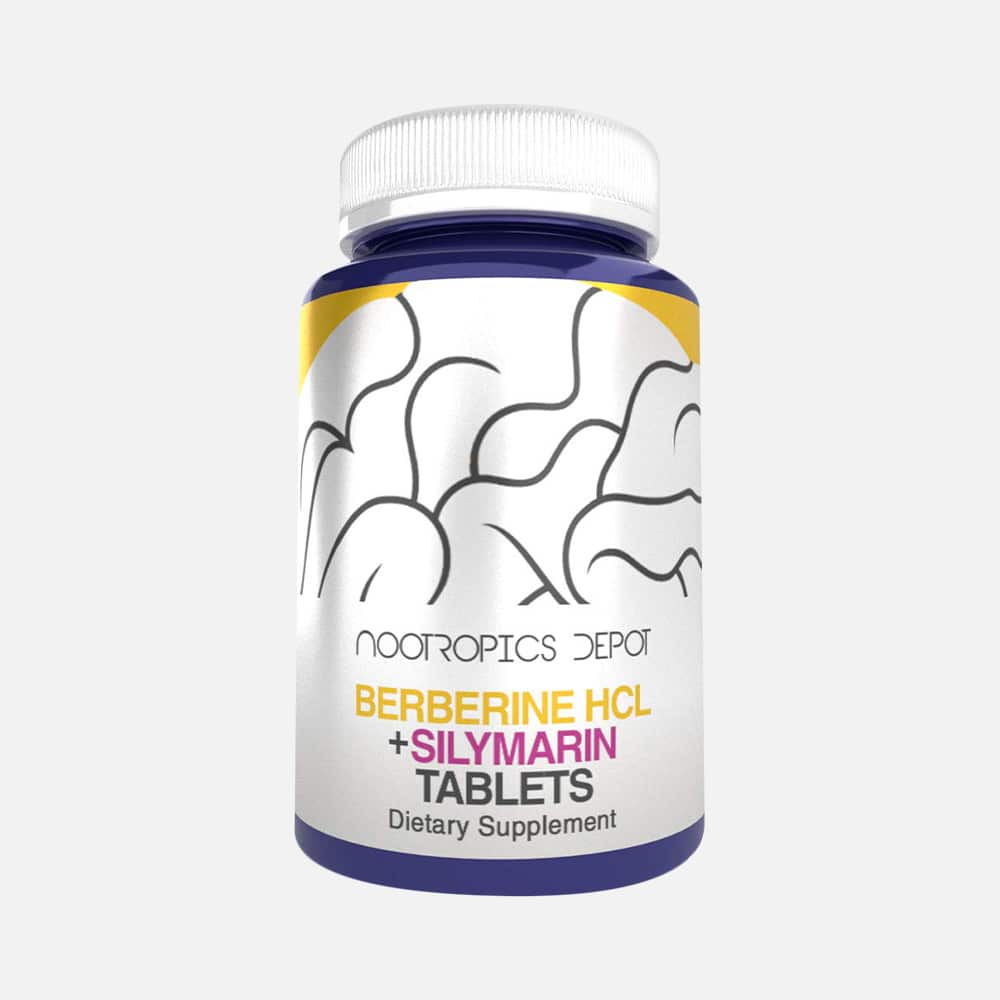 Berberine HCL 500mg + Silymarin 100mg - 60 Capsules