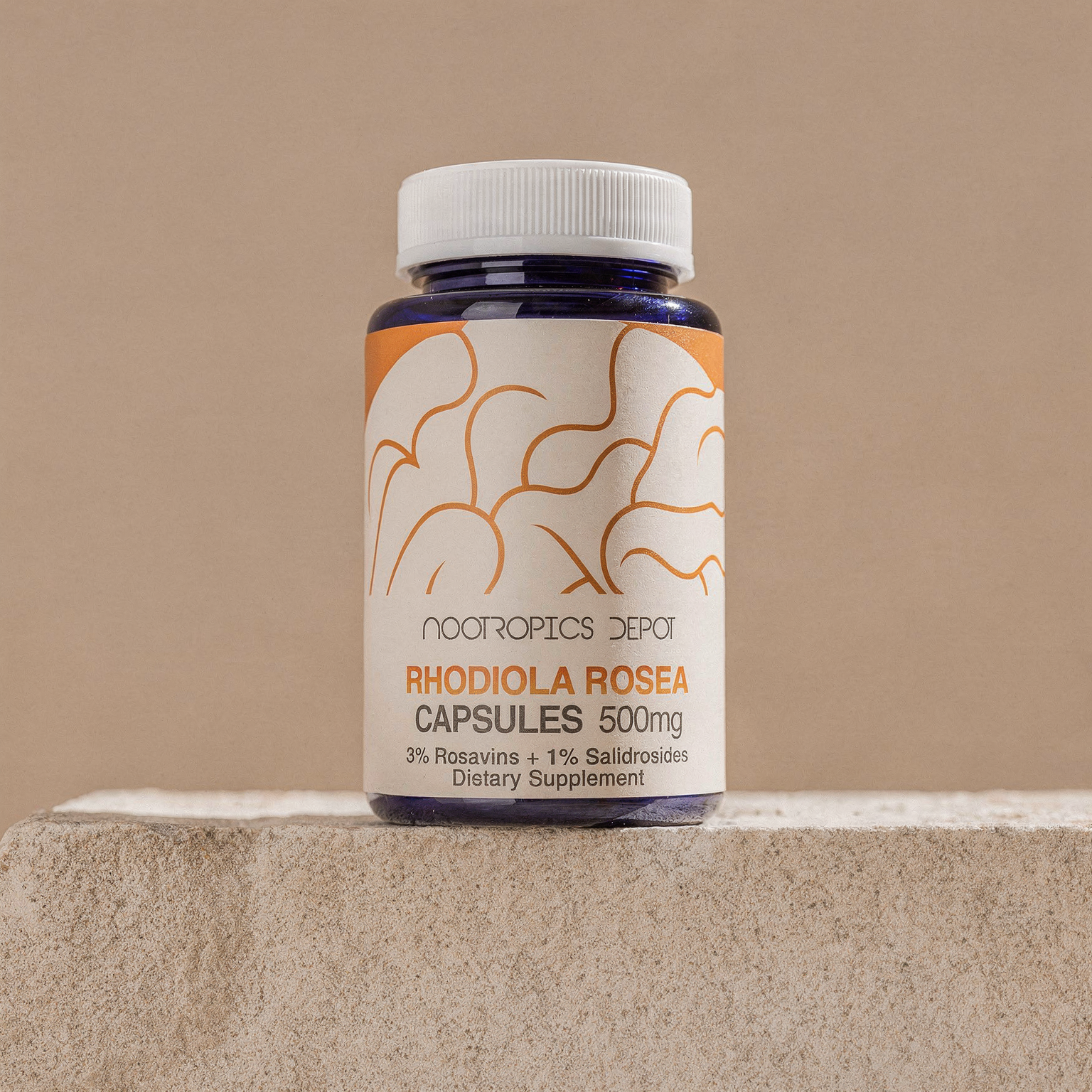 Rhodiola Rosea Extract 500mg (3% Rosavins) - 60 Capsules