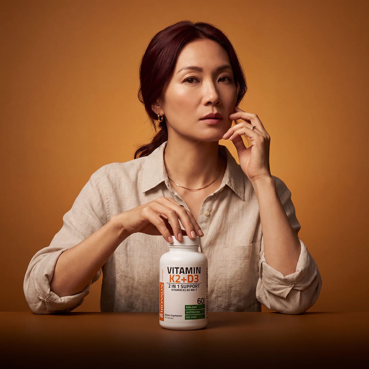 Bronson - Vitamin K2 (MK7) with D3 - 60 Capsules