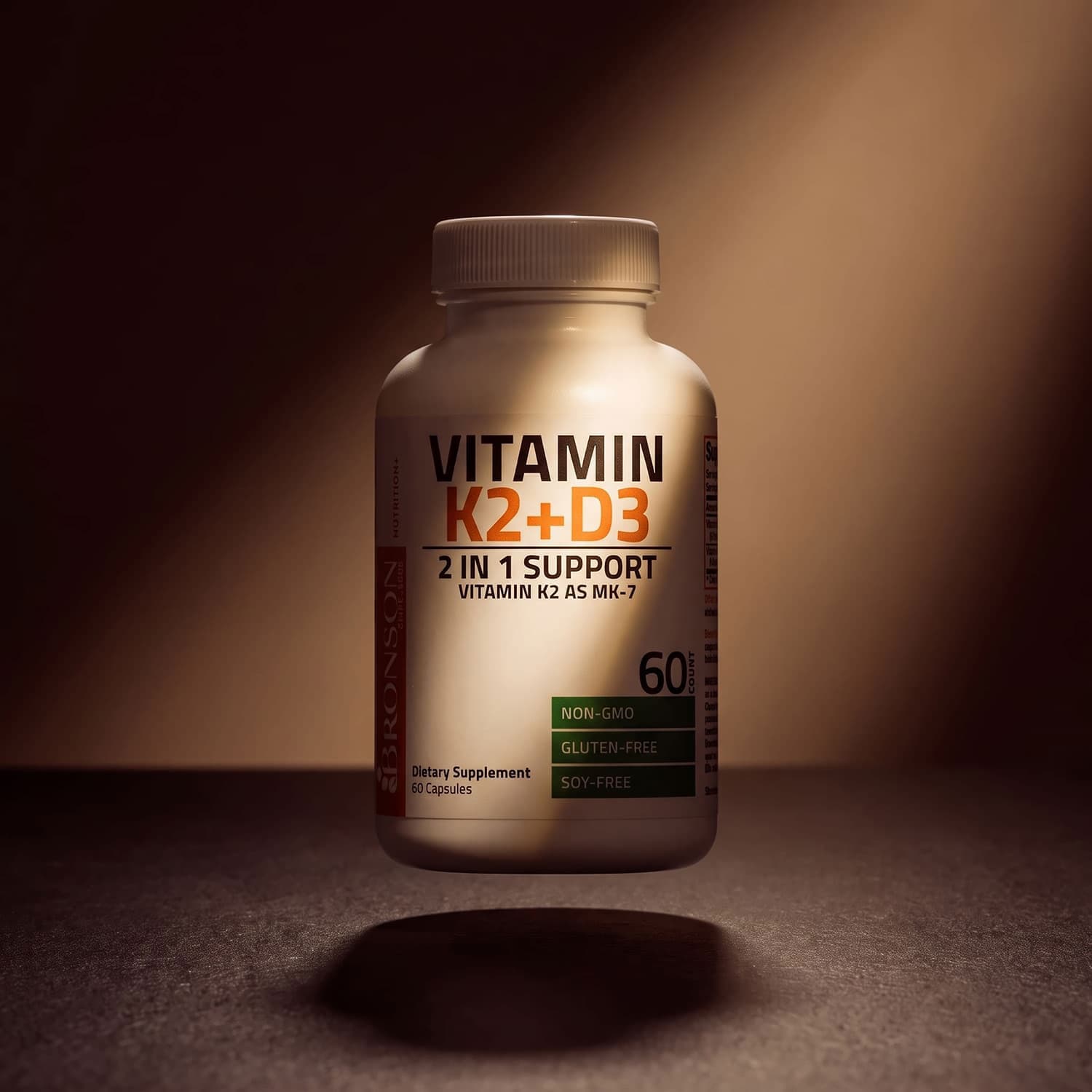 Bronson - Vitamin K2 (MK7) with D3 - 60 Capsules