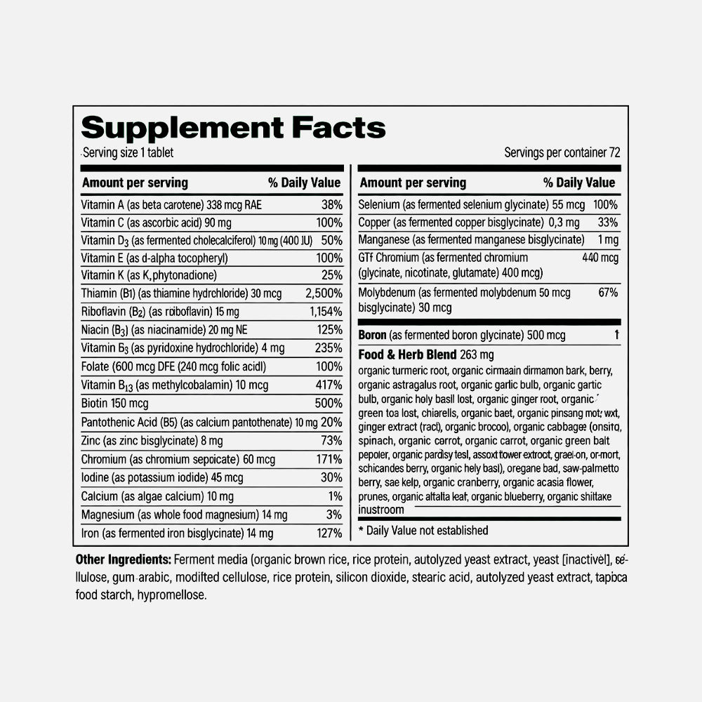 Women's 40+ One Daily Multivitamin - 72 Tablets