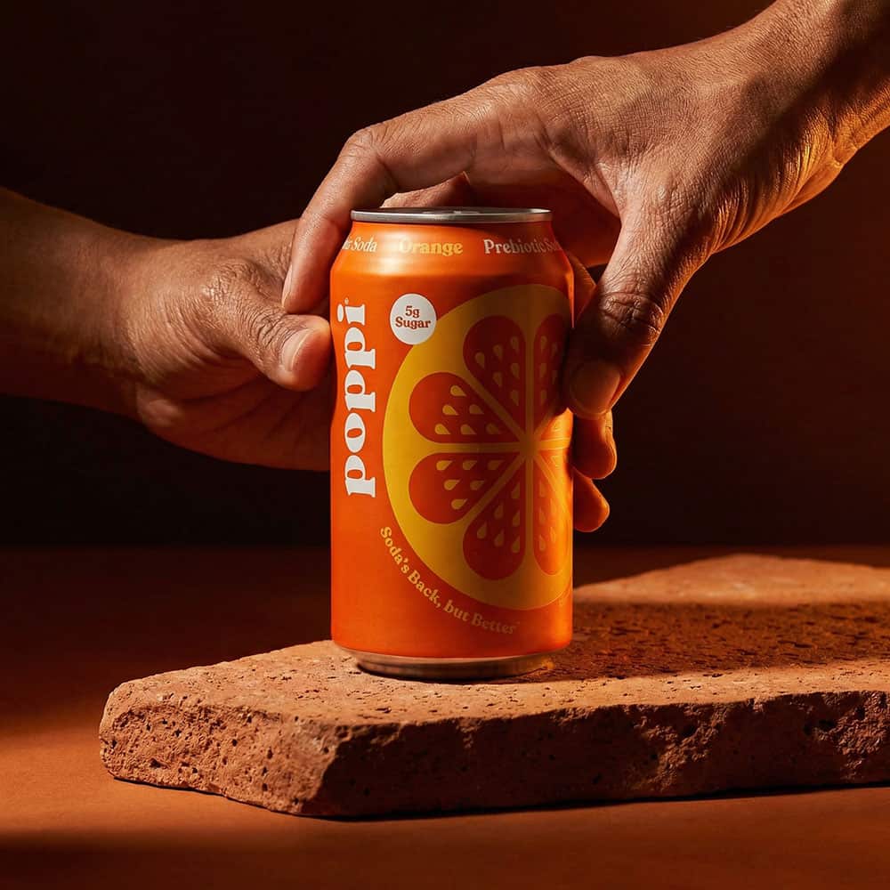Poppi Orange Prebiotic Soda 12oz - Single Can