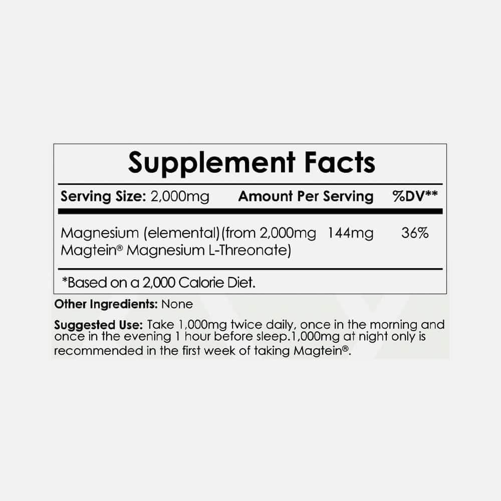 Magtein Magnesium L-Threonate 2000mg - 120g Powder