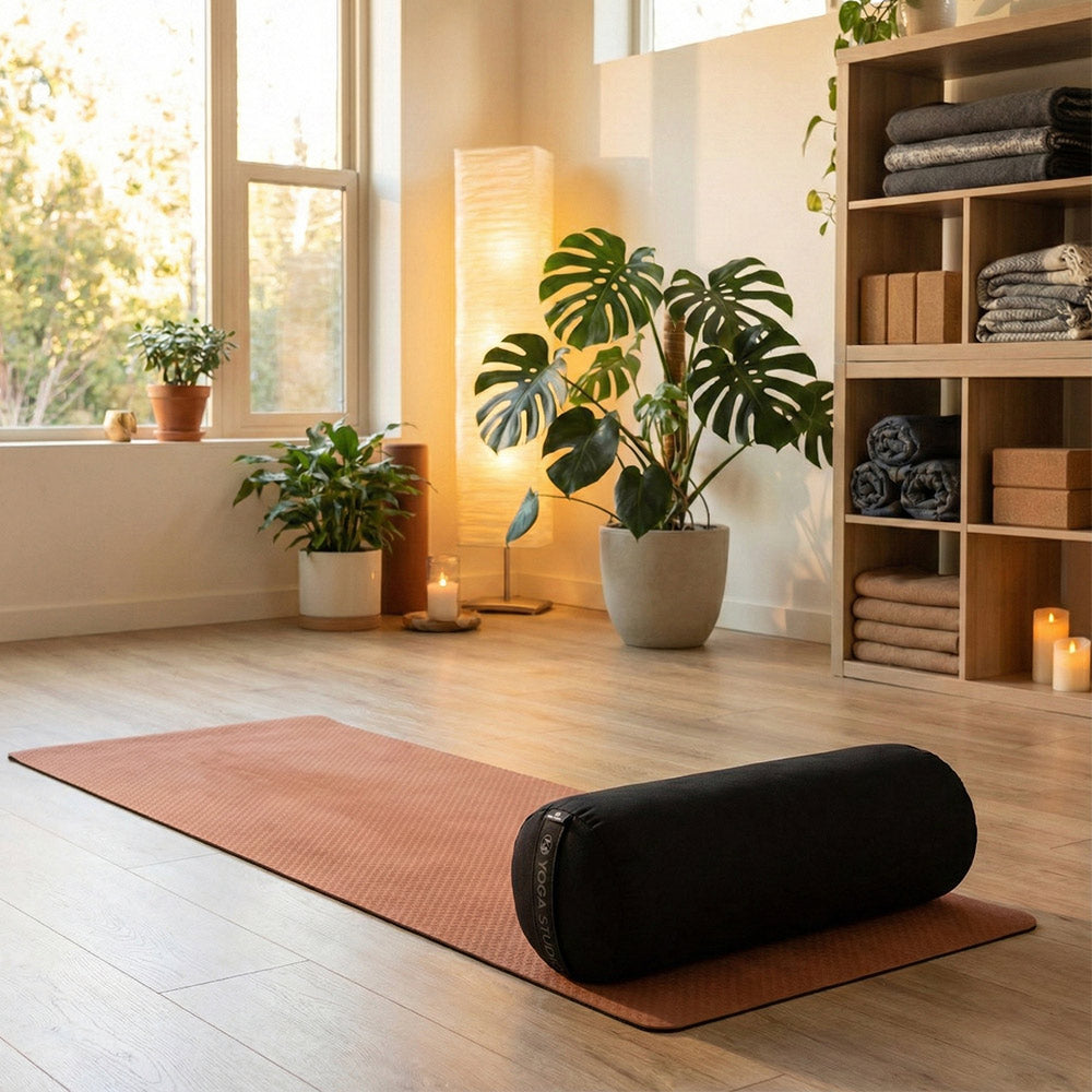 Organic Buckwheat Yoga Bolster - 62cm Cushion
