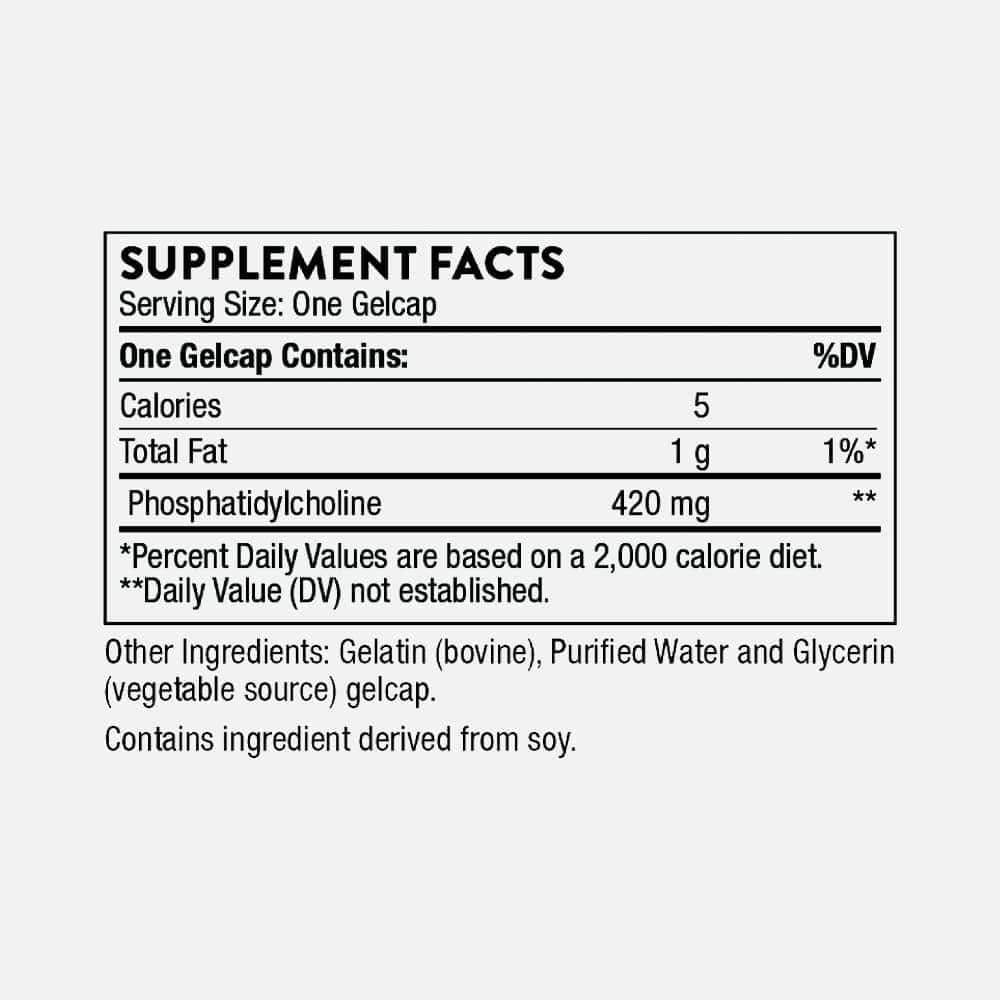Phosphatidyl Choline 420mg - 60 Gelcaps