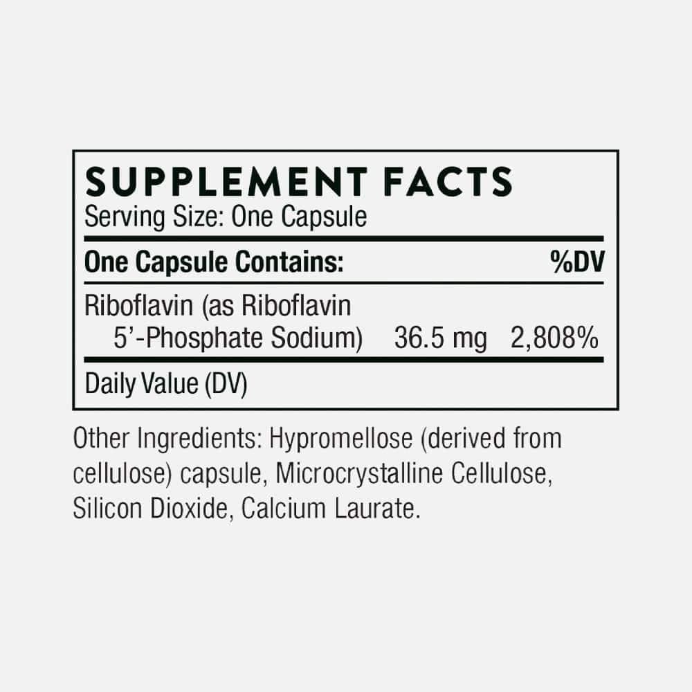 Riboflavin 5'-Phosphate 36.5mg - 60 Capsules