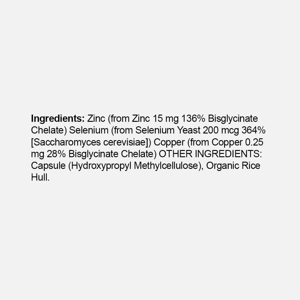 Zinc Plus Selenium 30mg - 30 Capsules