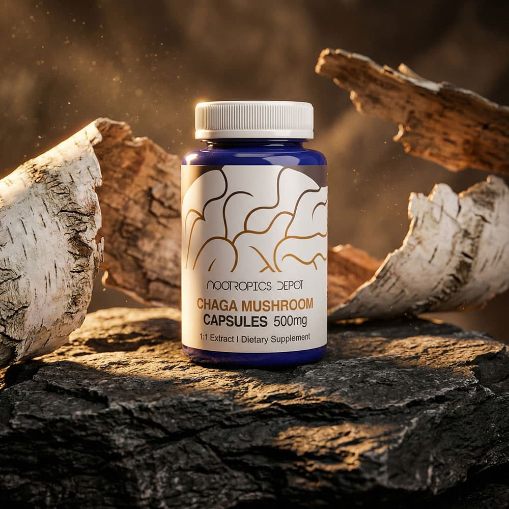 Chaga Mushroom 500mg - 60 Capsules (USDA Organic)