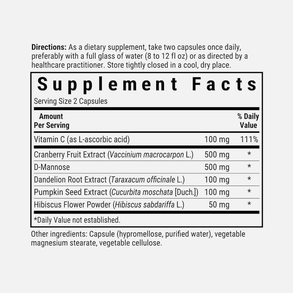 Urinary Tract Support Cleanse & Flush - 60 Capsules