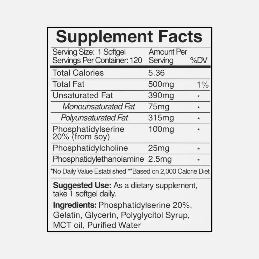 Smart PS Phosphatide Complex 100mg - 60 Softgels